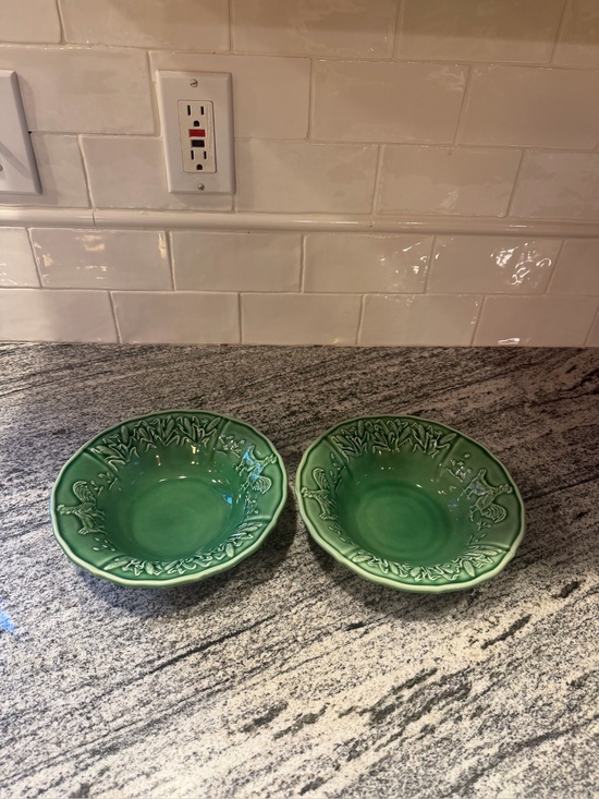 Bordallo Pinheiro Other - 2 Hen & Rooster by BORDALLO PINHEIRO Cereal Bowls